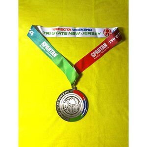 2022 Spartan Tri State New Jersey Trifecta Weekend Medal